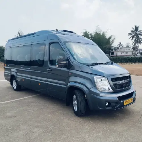 Force Urbania 16 seater interior - Premium group travel Bangalore